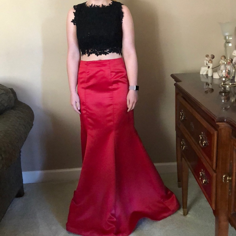 Two piece prom dress only worn one time!